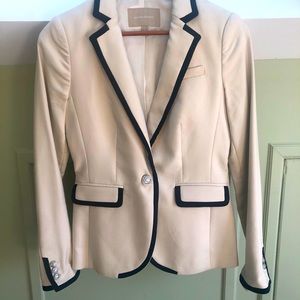 Banana Republic White and Navy blazer